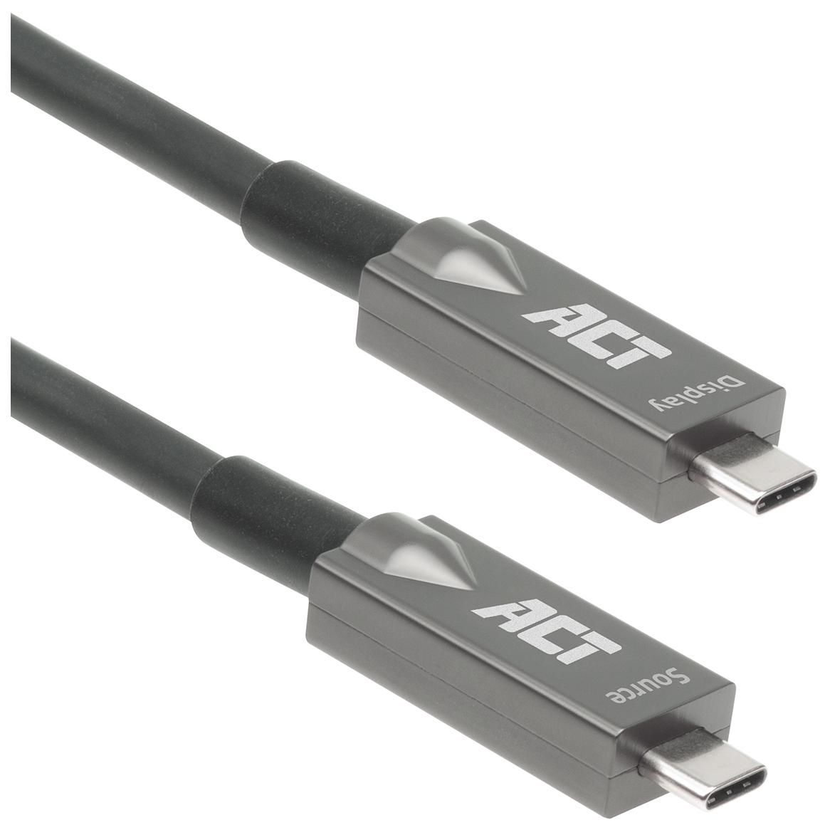 ACT AK4310 câble USB USB 3.2 Gen 2 (3.1 Gen 2) 10 m USB C Noir et Gris