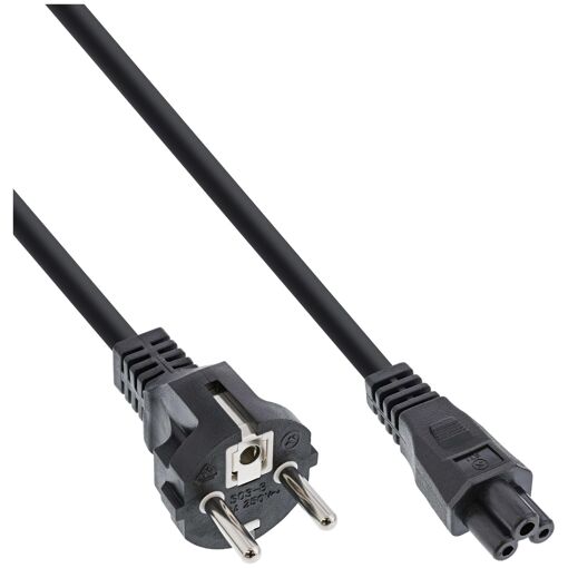 Adaptateur de câble d'alimentation InLine, 5 m, prise type F à coupleur C5