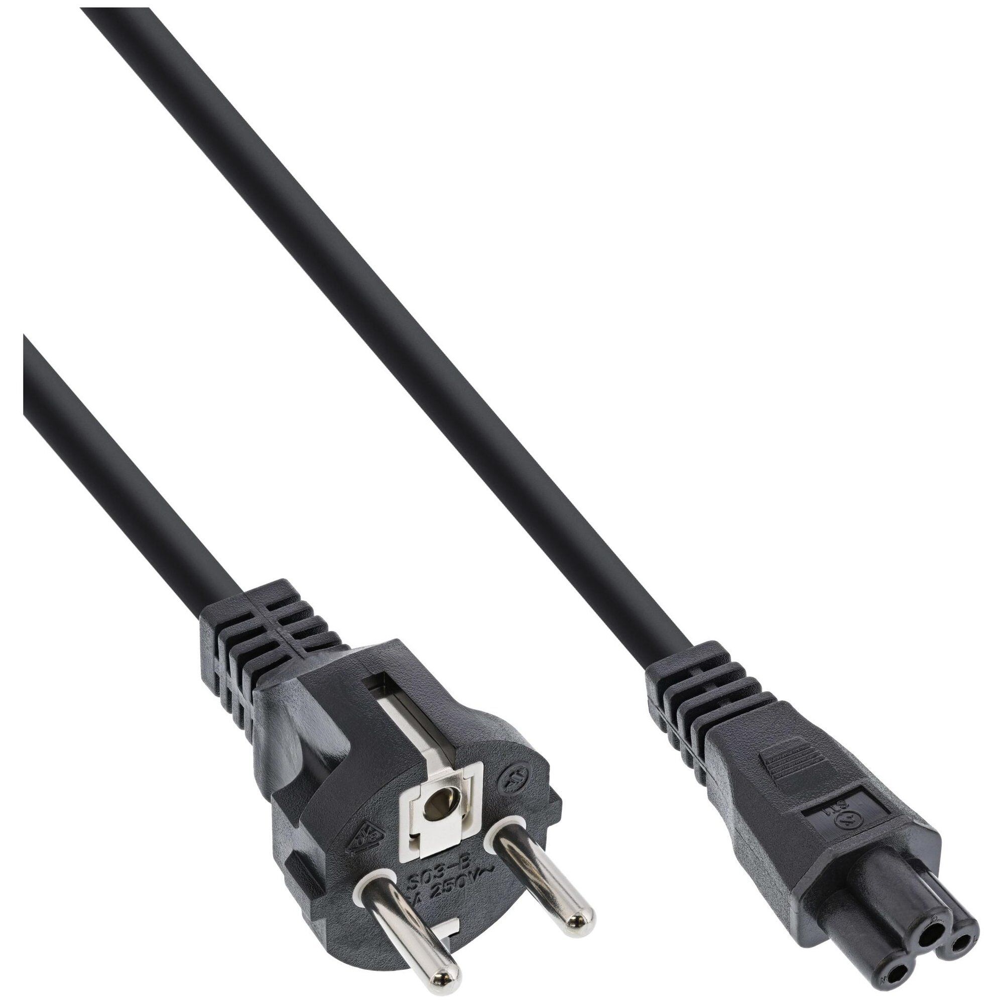 InLine 4043718088379 Noir 5 m Prise d'alimentation type F Coupleur C5