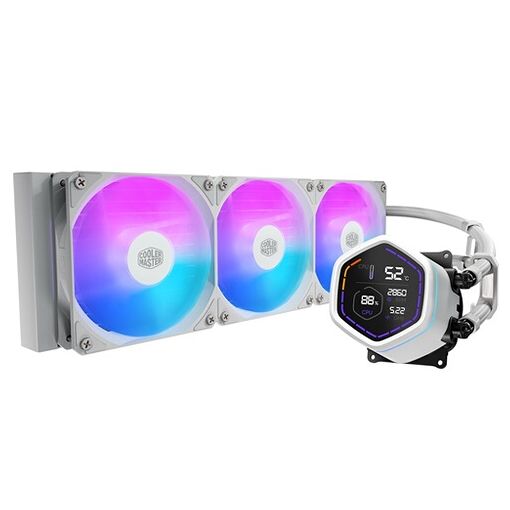 Disipador de calor líquido AIO Cooler Master MasterLiquid Core Nex Digital 360 mm - Blanco ARGB