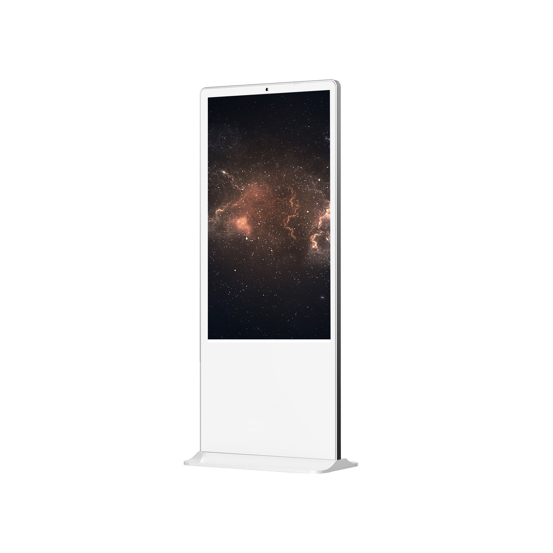 Totem vidéo 43'', FULL HD, 500 cd, 24h/7j, Indoor, Tactile, Blanc