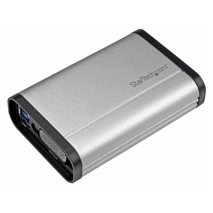 StarTech Boîtier d'acquisition vidéo DVI haute performance par USB 3.0 - Enregistreur vidéo compact - 1080p 60 fps - Aluminium - Convertisseur vidéo - DVI - DVI - aluminium
