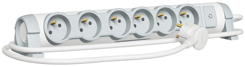 C2G 3-Outlet Power Extension, 230V AC, 3500W, 3m Cable, White