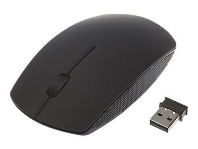 APM - Souris - optique - 3 boutons - sans fil - 2.4 GHz - récepteur sans fil USB - noir