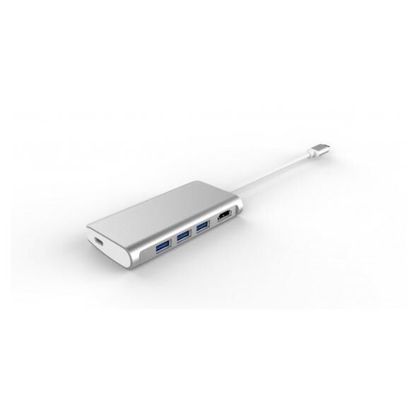 LMP 17101 station d'accueil USB 3.2 Gen 1 (3.1 Gen 1) Type-C Argent