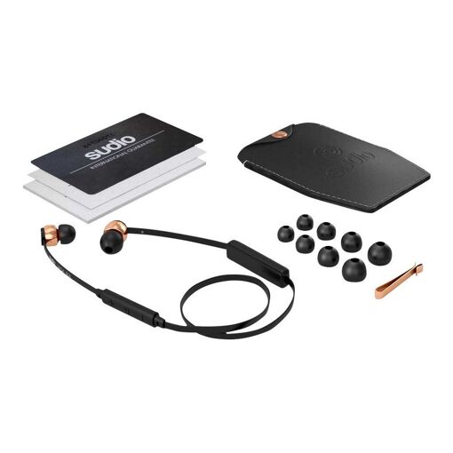 Auriculares Sudio VASA BLÅ Bluetooth inalámbricos - Negro/Oro Rosa
