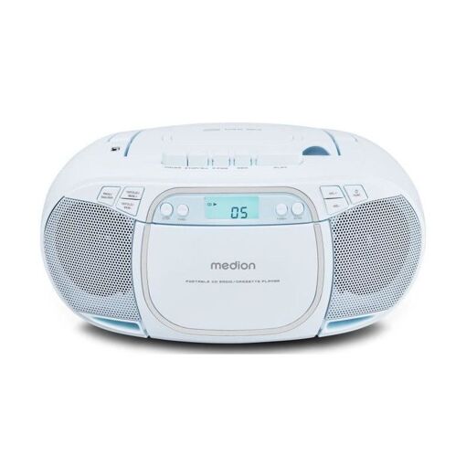 Medion Bluetooth Radio CD Player - 2 x 20W RMS - Blue
