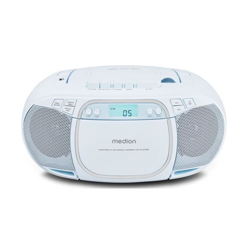 RADIO CD - MEDION - FM - 2X2,2W RMS - BLEU