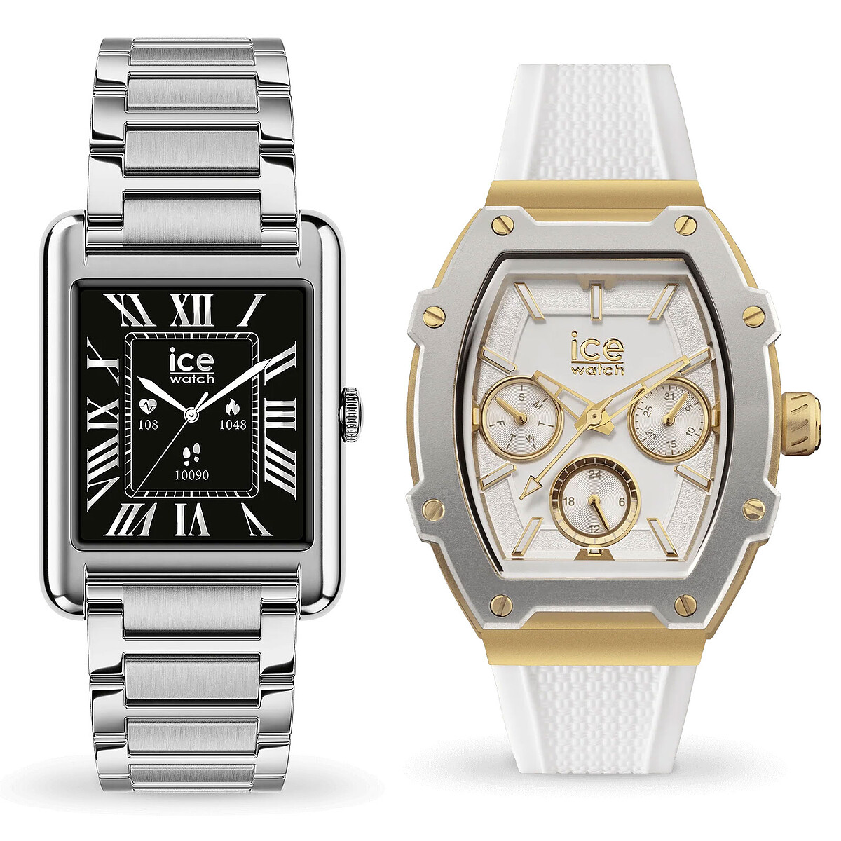 Oferta! Ice Watch Ice Smart TKS 2.0 Plata + Reloj de Vacaciones Blanco/Oro