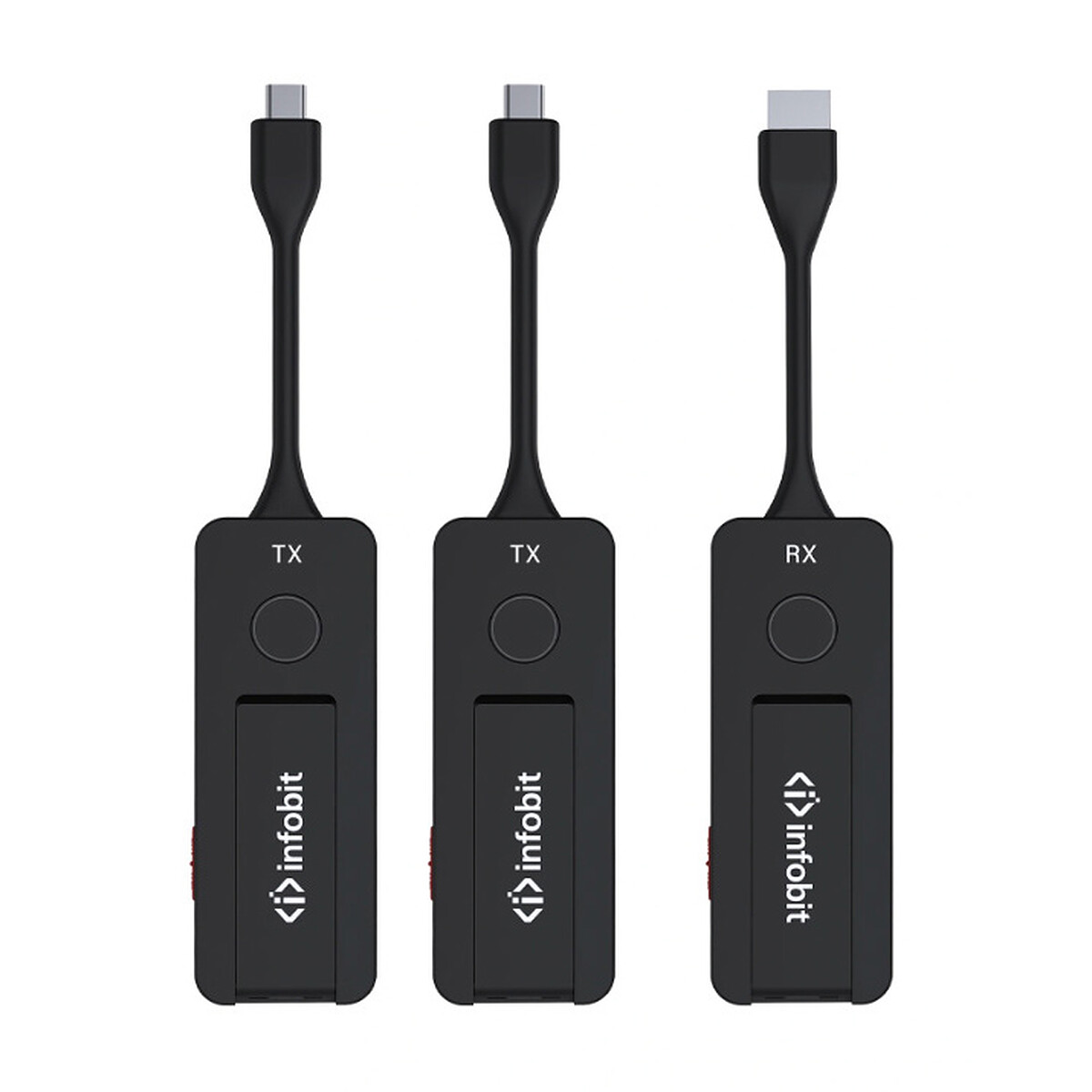 Kit de presentación inalámbrica Infobit iShare (2x Flip-CT + 1x Flip-HR)