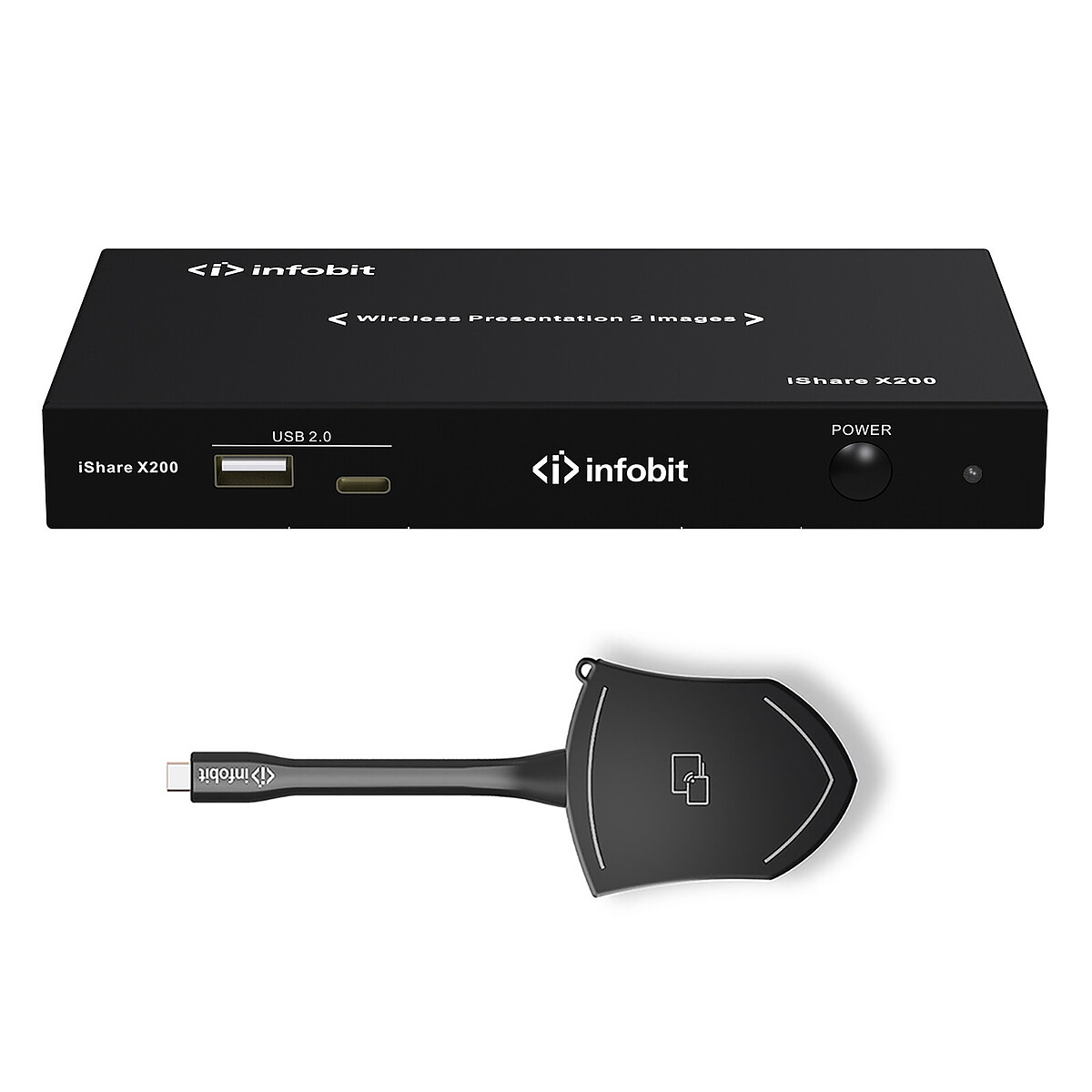 Docking Station Infobit iShare X200 + CX USB-C para presentación inalámbrica