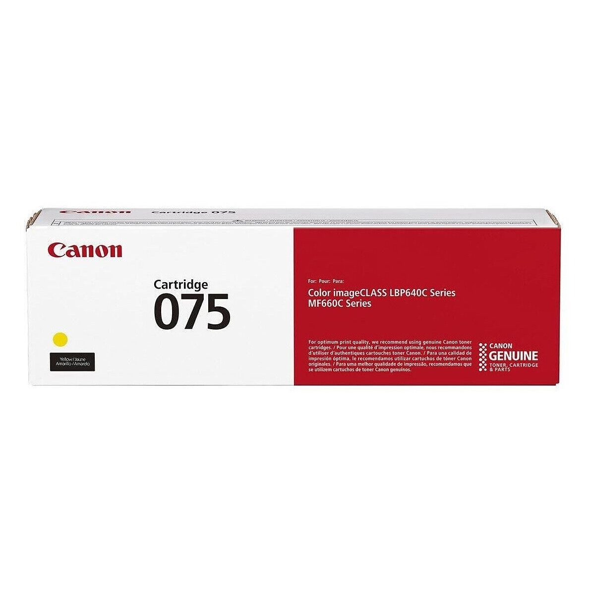 Toner Amarillo Canon (075) - 1300 Páginas al 5%