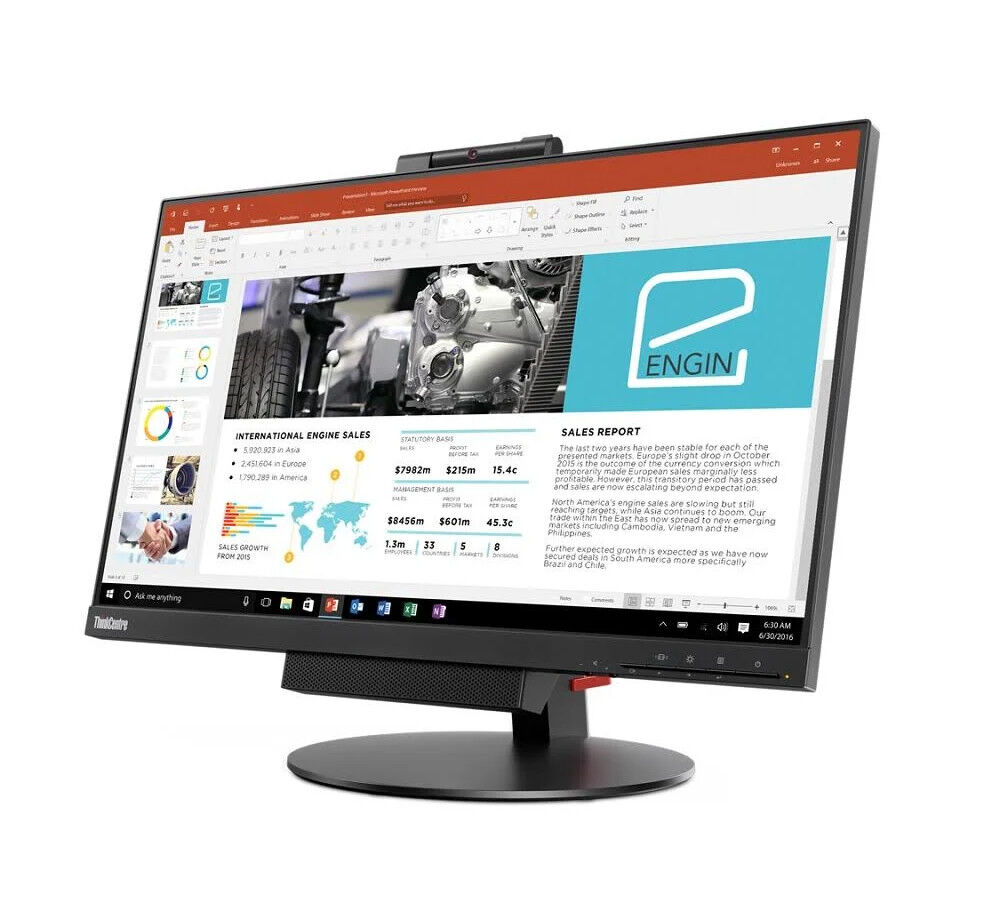 Zestaw Ordinateurowy All-in-One Lenovo ThinkCentre M75q G1 + Tiny-in-One 24 G3 R3 Pro 3200GE 8Go 256Go SSD Kamerka Wifi W11P Kl A
