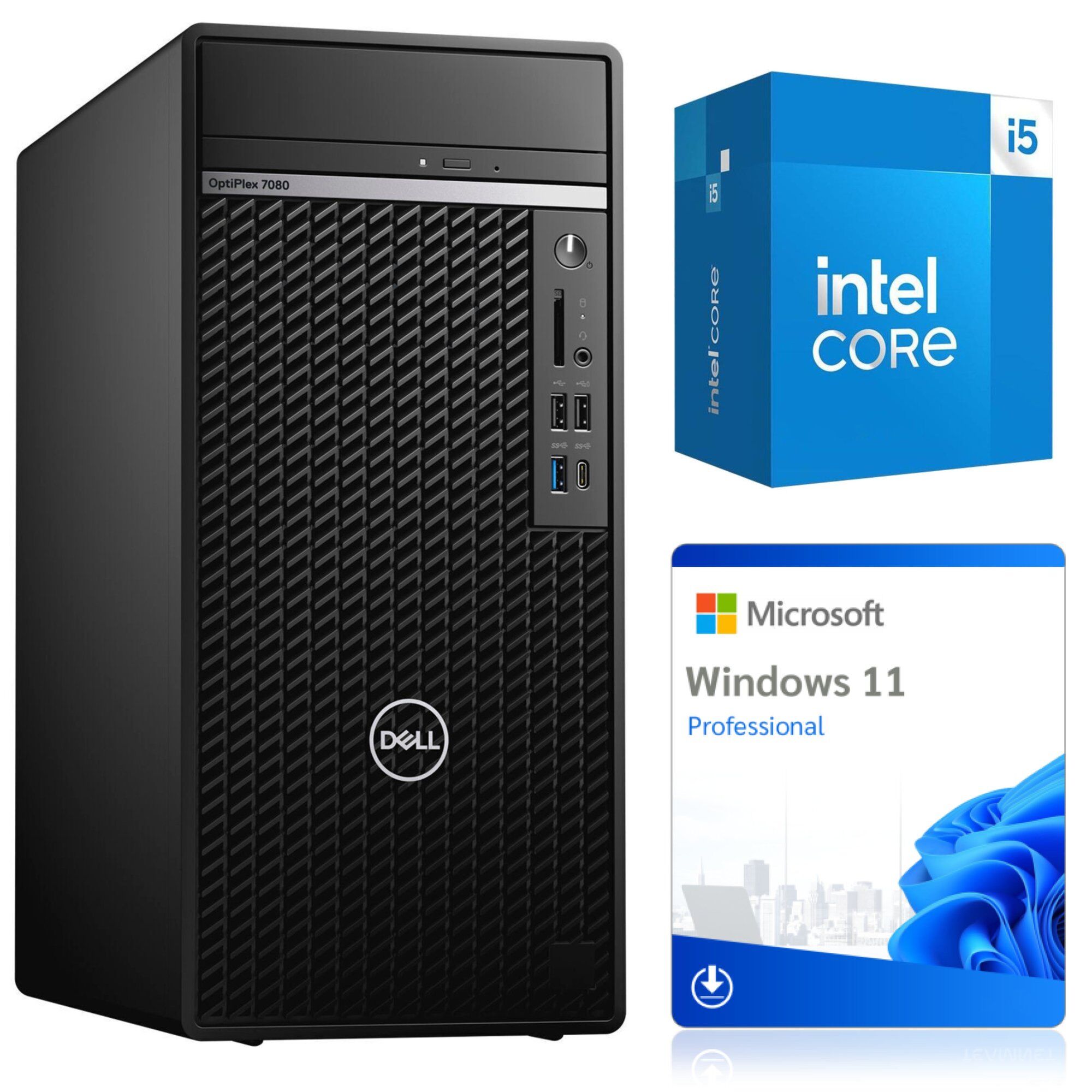 Ordinateur de bureau Dell OptiPlex 7080 Tower i5-10500 8Go 500Go W11P