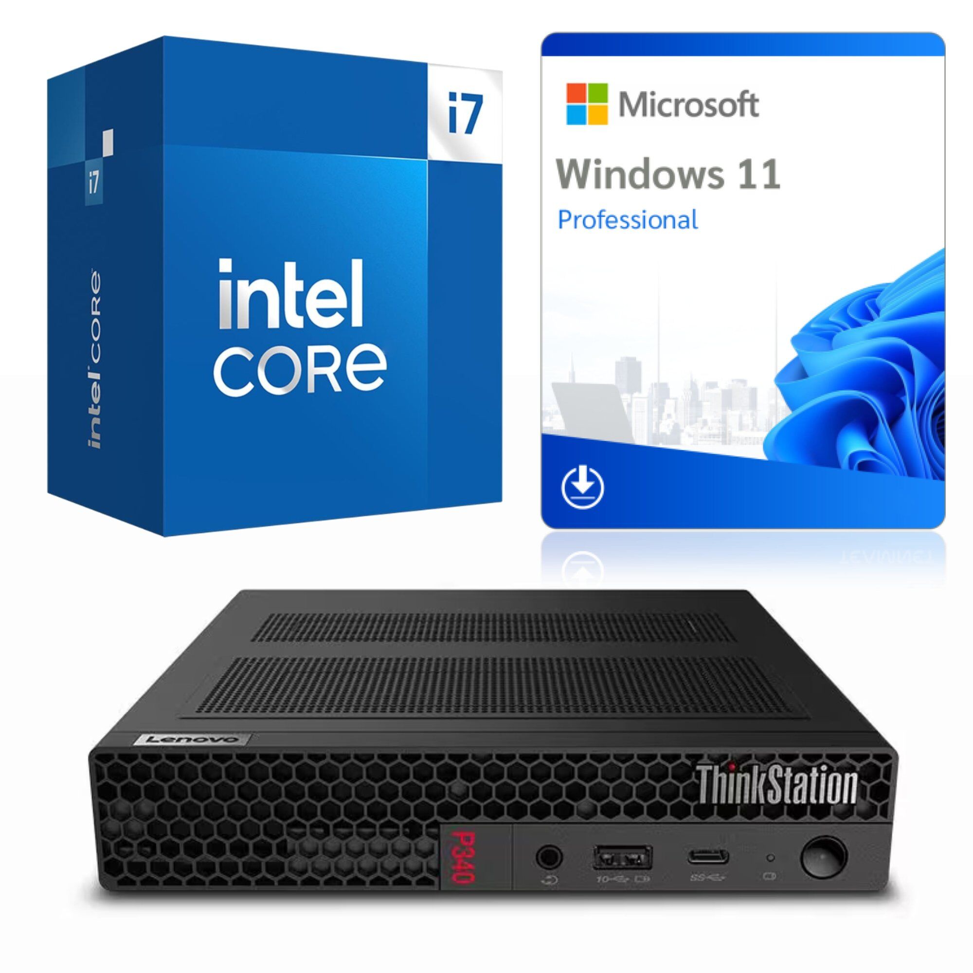 Ordinateur miniature Lenovo ThinkStation P340 Tiny i7-10700 16Go 512Go SSD W11P Classe A