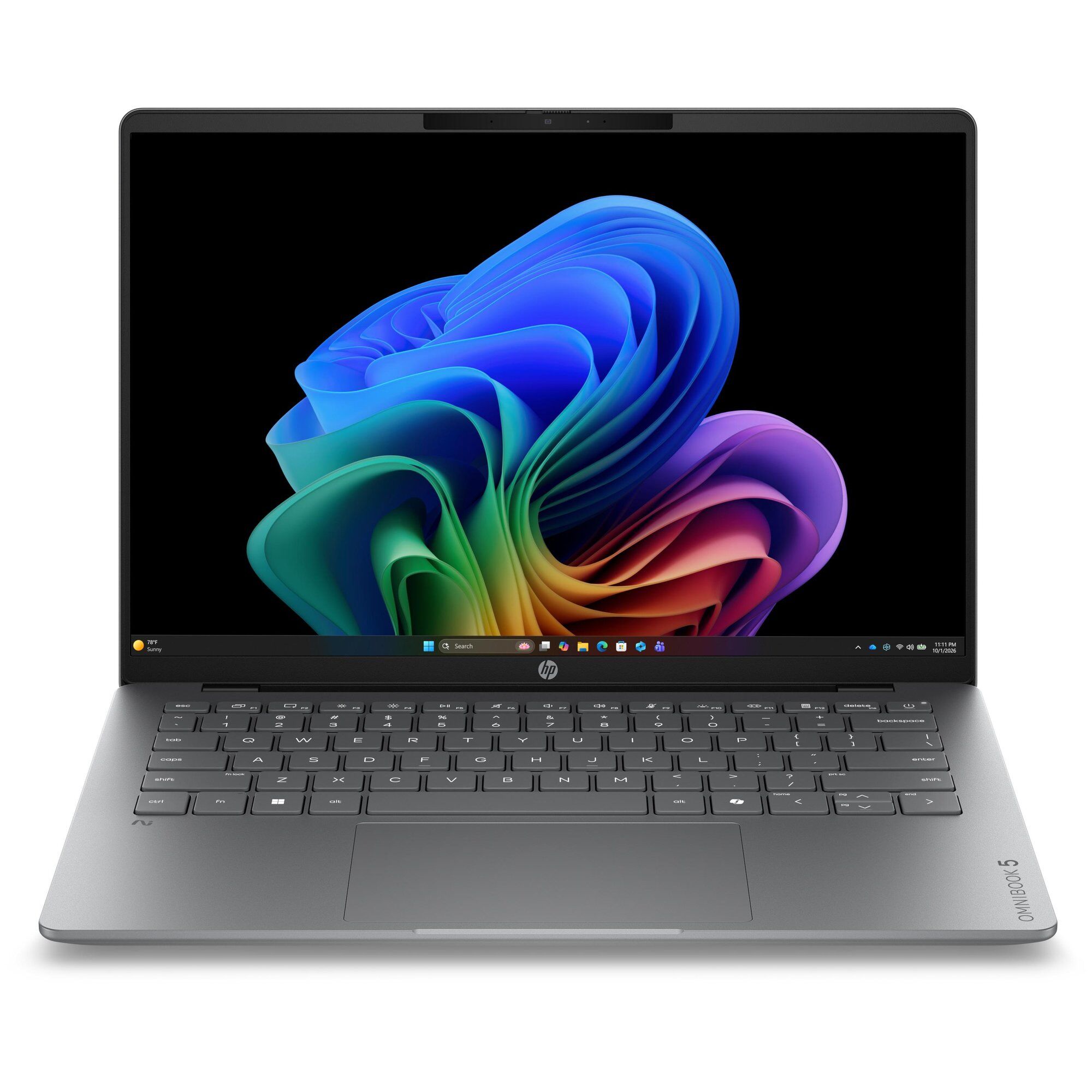 Ordinateur portable HP OmniBook 5 AI - Processeur AMD Ryzen 7 445, 14 pouces 2K, 32 Go de RAM, 512 Go SSD, Wi-Fi 7, Windows 11 Home