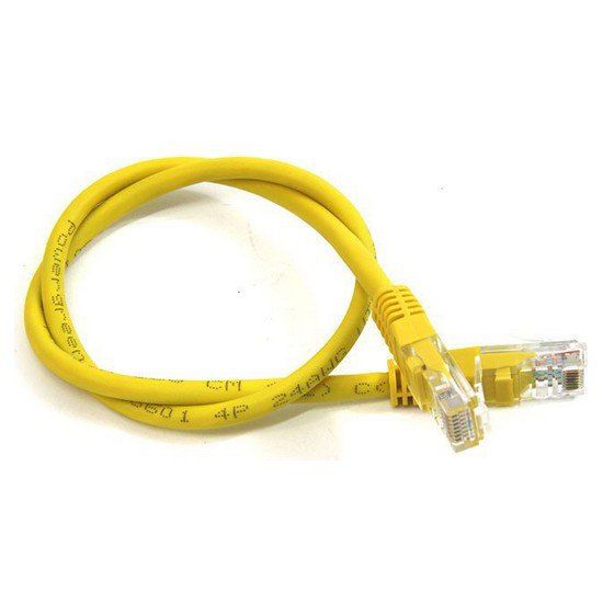 Cable Pepegreen Cat5e UTP, 1 metro, Amarillo