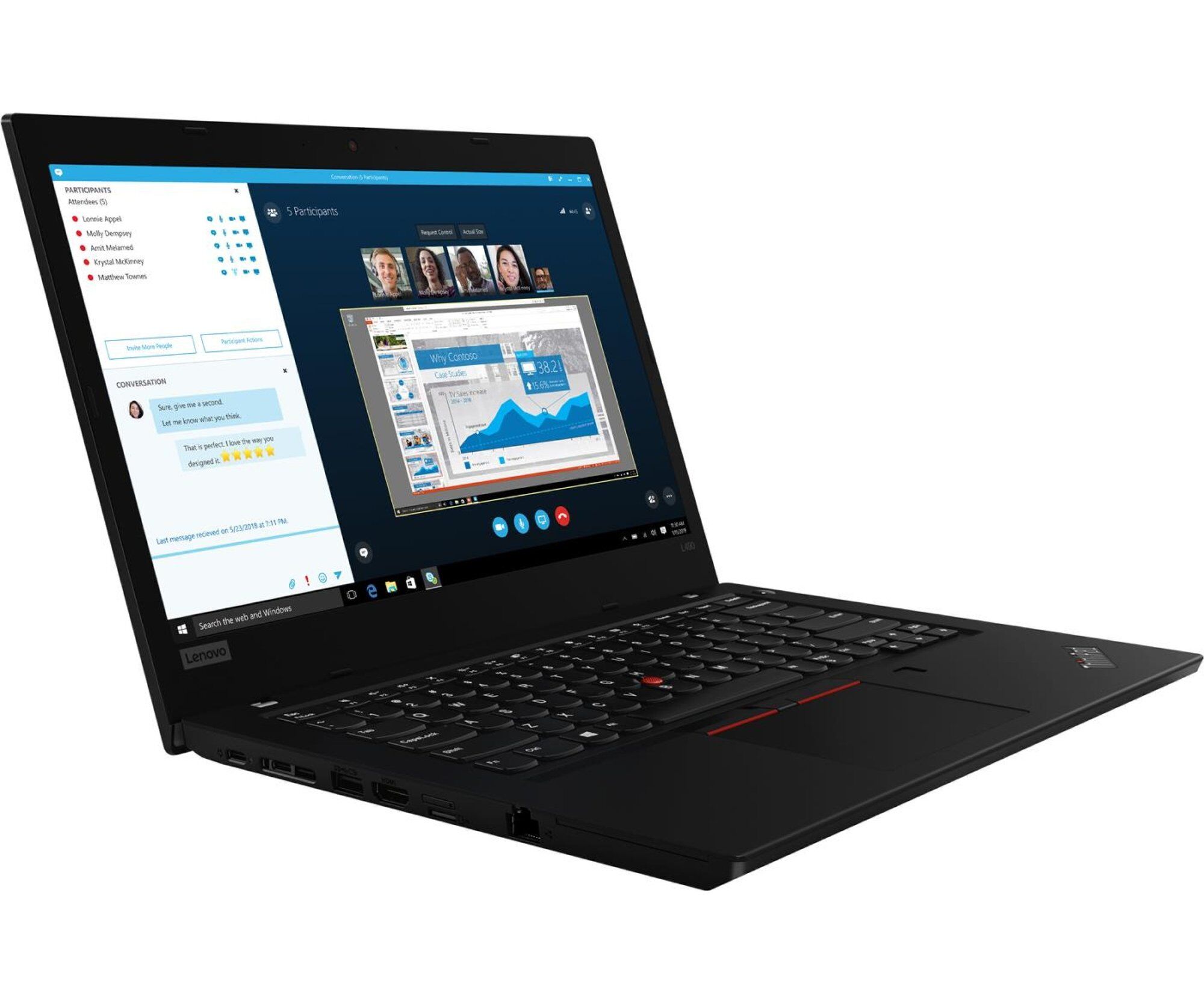 Portátil Lenovo ThinkPad L490 i3-8145U 8GB 512GB SSD Full HD Win11Pro