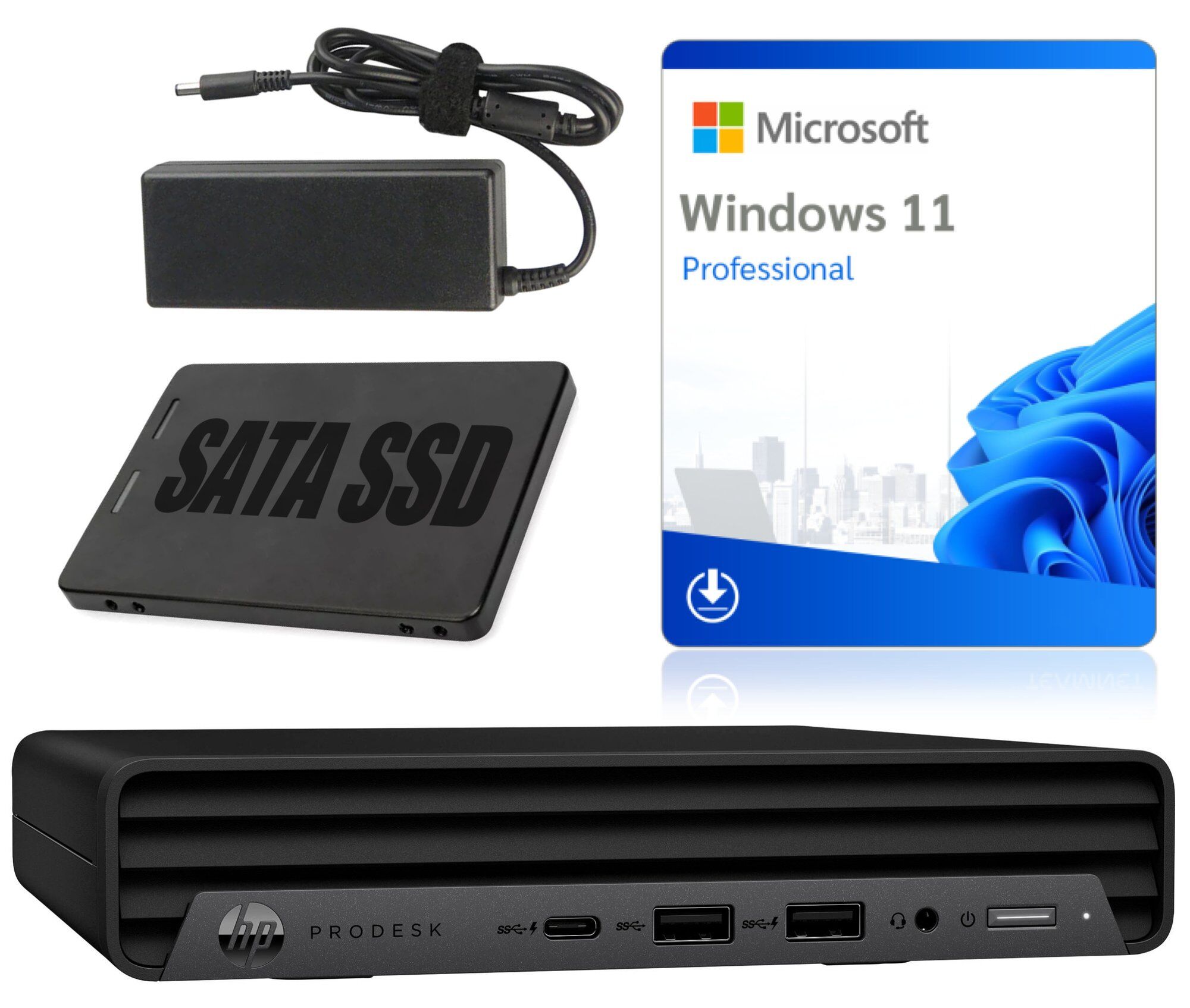 Ordinateur miniature HP ProDesk 400 G6 Mini i5-10500T 8Go 256Go SSD Win11Pro WiFi Classe A