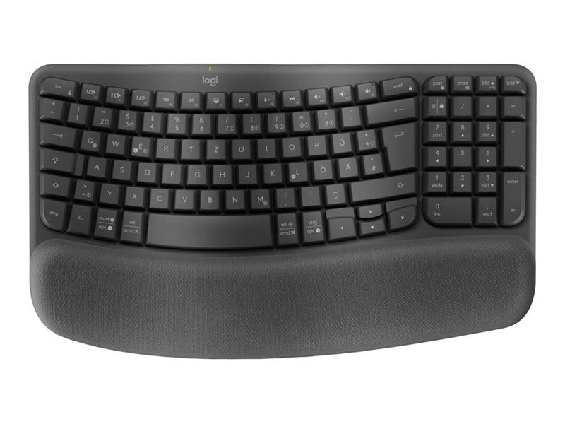 Logitech Ergo Series Wireless Keyboard with Palm Rest - Graphite