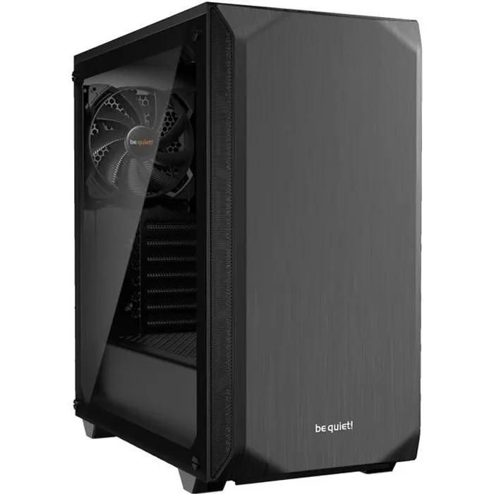 Boîtier PC Milieu de Tour Listan avec Vitre Trempée - Noir