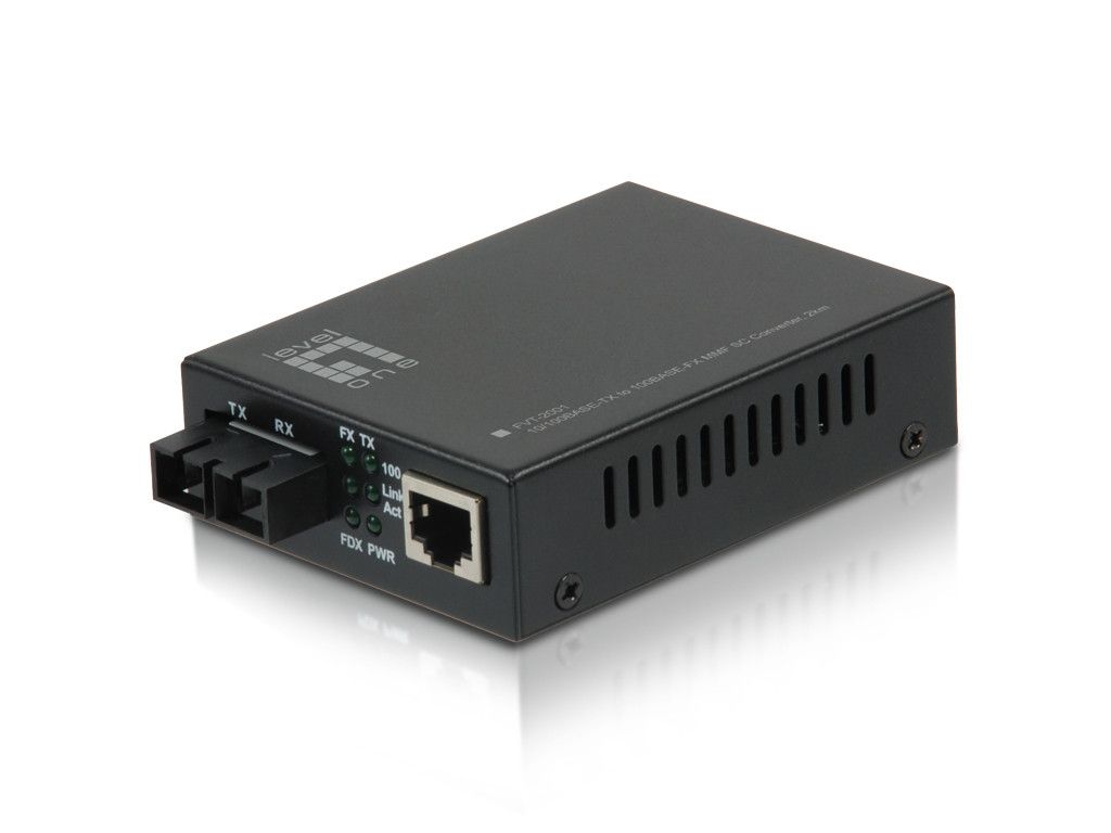 Conversor de red LevelOne FVT-2001 100 Mbps, 1310 nm, fibra multimodo