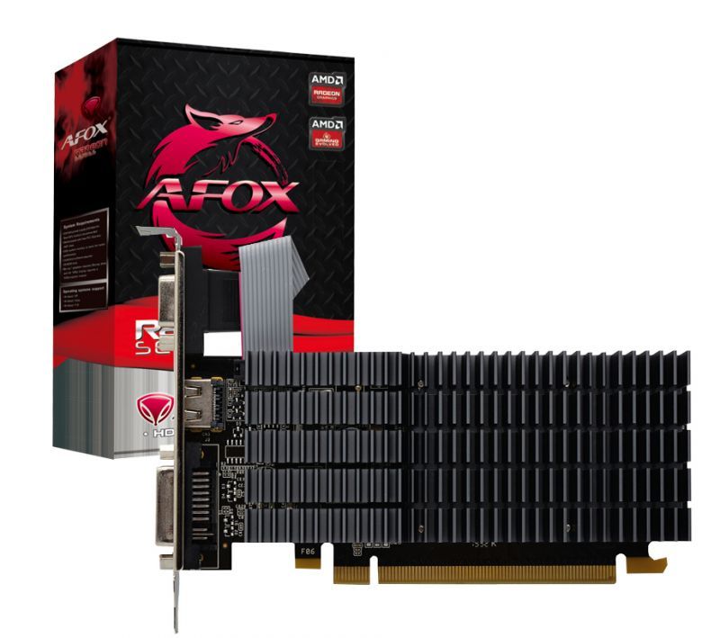 Tarjeta gráfica Afox Radeon R5 230 1 GB DDR3 de 64 bits con DVI, HDMI y VGA (1 GB)