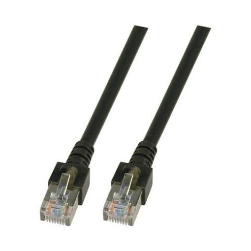 EFB Elektronik Cat5e Network Cable, 1.5m, Black (SF/UTP S-FTP)