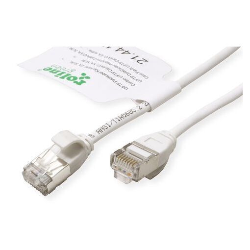 Câble réseau Roline Cat6a, 1,5 m, Blanc (U/FTP STP)