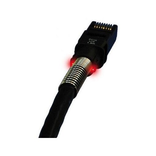 PatchSee Cat6a Network Cable, 25m Black U/UTP (UTP)