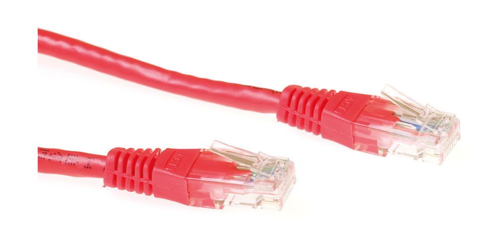 Cable de red MicroConnect U/UTP CAT6 de 5m rojo de PVC