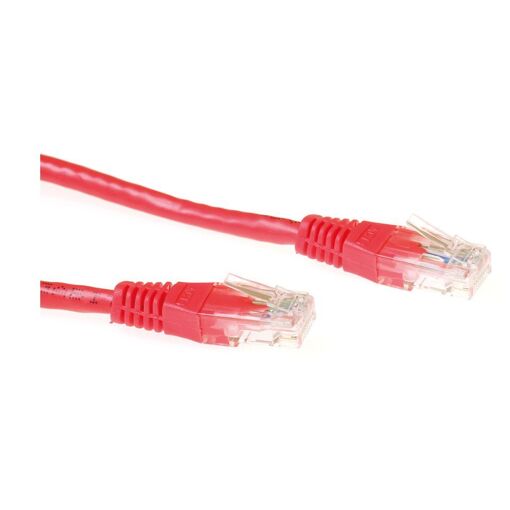 MicroConnect U/UTP CAT6 5M Red PVC Network Cable