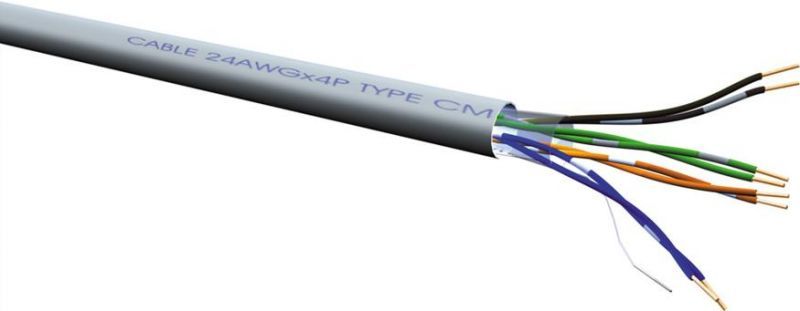 Câble réseau Roline Cat6a U/UTP - 300 m, gris