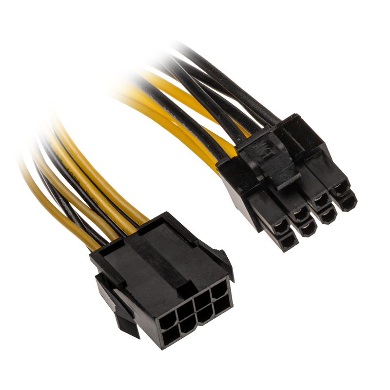 Câble Akasa 8 broches ATX vers 6+2 broches PCIe