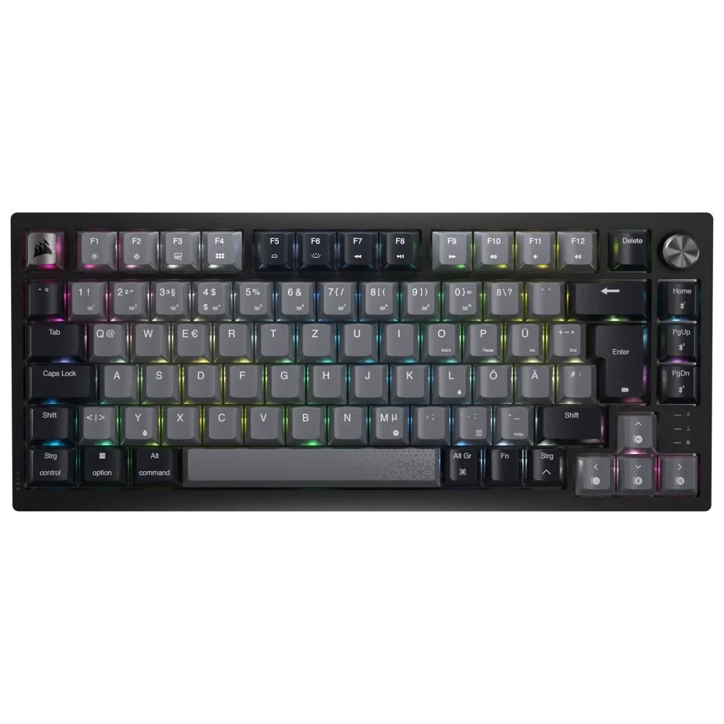 Corsair K65 PLUS Wireless RGB Gaming Keyboard, German QWERTZ Layout, Black
