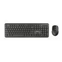 Trust TKM-350 Wireless Keyboard and Mouse Set (German QWERTZ Layout, Black)