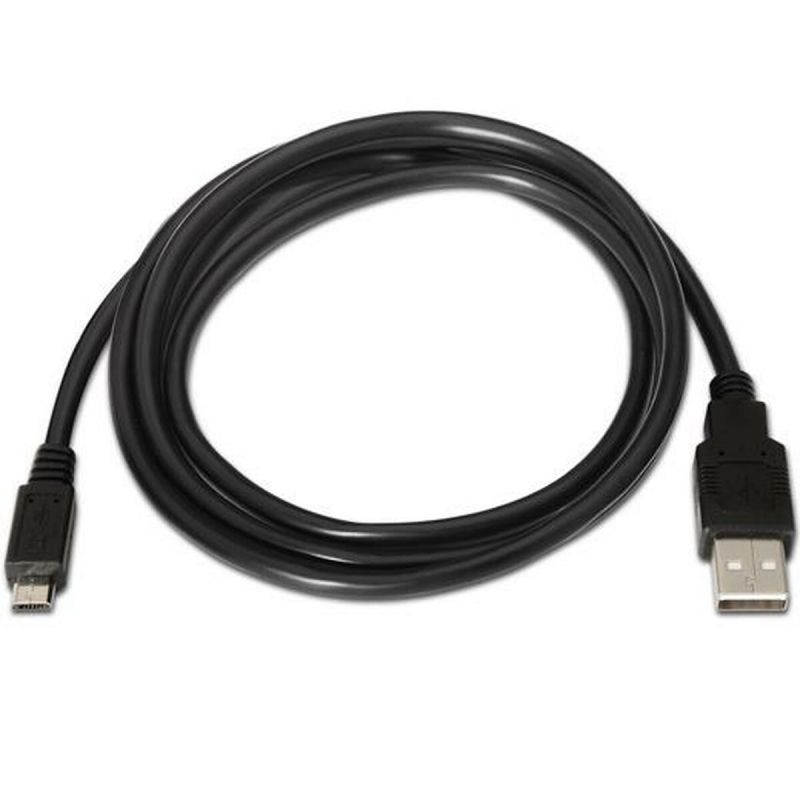 Câble USB A vers Micro USB B 2.0 AISENS Noir (0,8m)