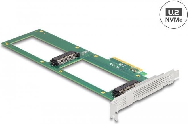 Delock PCI Express 4.0 x8 to 2 Internal U.2 NVMe SFF-8639 Controller