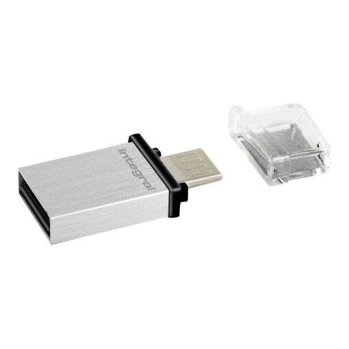 Integral Memory Micro Fusion USB Drive - 16GB - USB 3.0/Micro USB