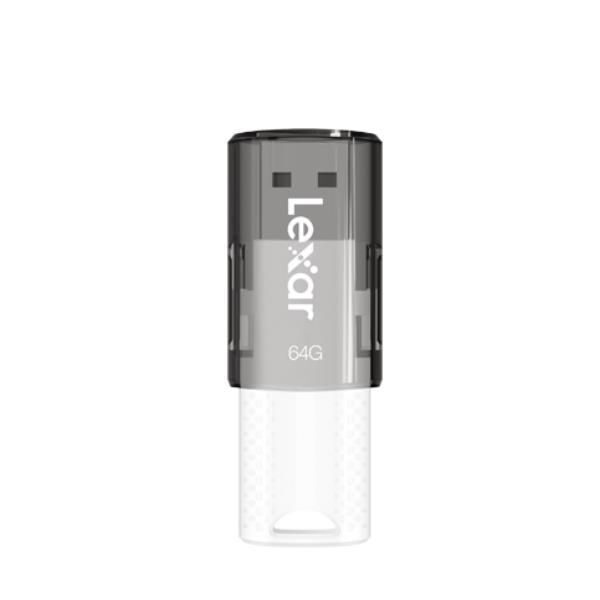 Lexar JumpDrive S60 - Unidad flash USB - 64 GB - USB 2.0 - Negro