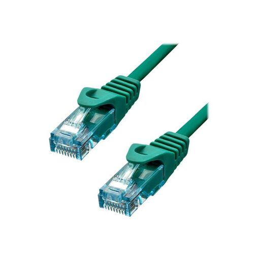Câble de connexion ProXtend RJ-45 à RJ-45 - 15 m - 6 mm UTP - CAT 6a - IEEE 802.3at - Sans halogène, moulé, bloqué - Vert