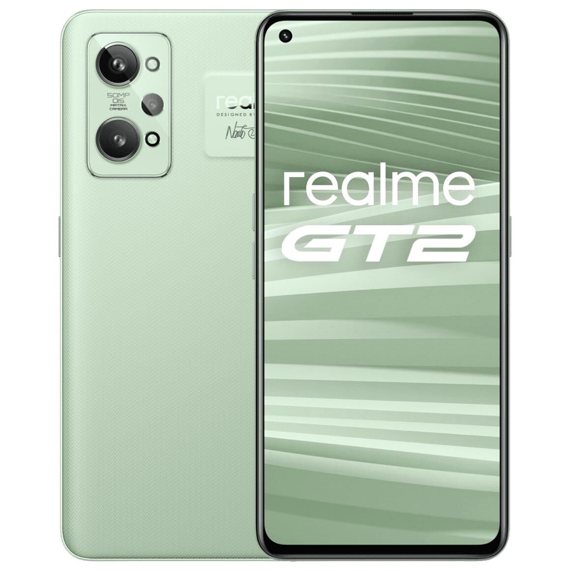 Realme GT 2 - Teléfono inteligente 5G de 6.62 pulgadas, 12 GB de RAM, 256 GB de almacenamiento, Verde