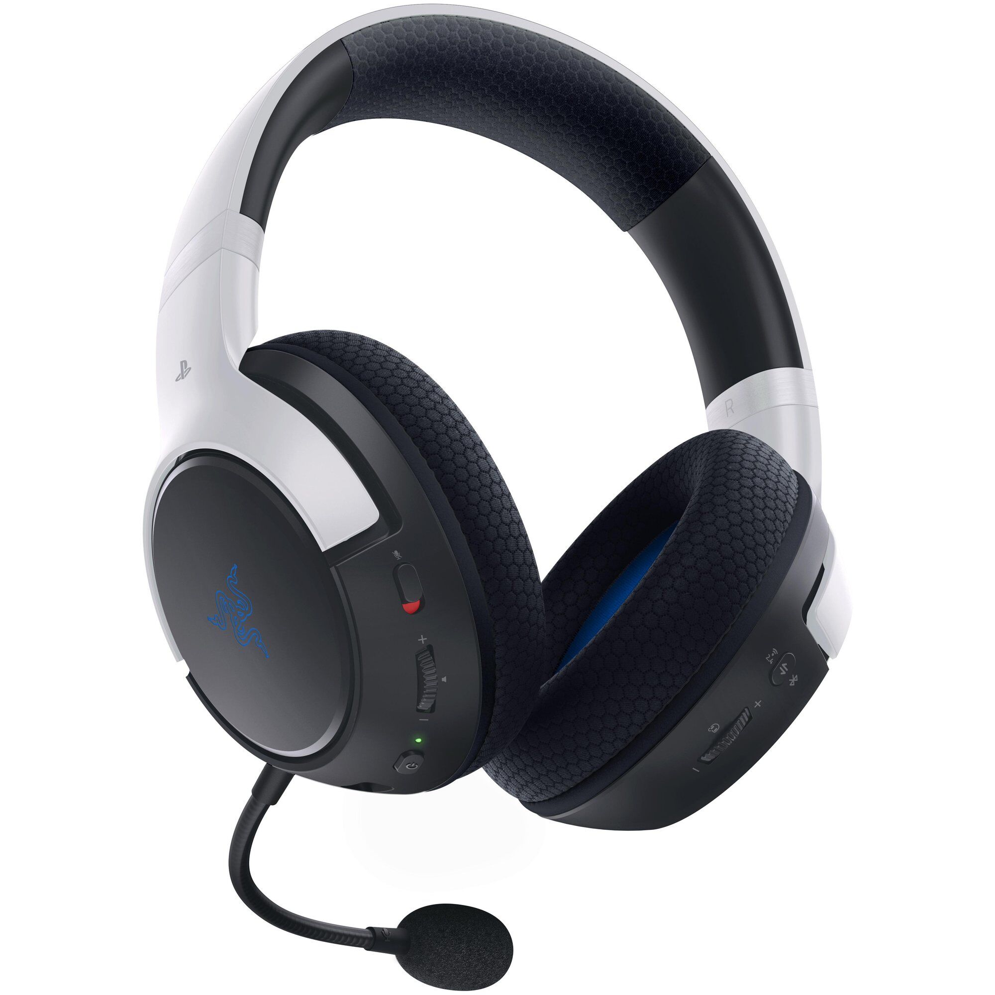 Razer Kaira Wireless Gaming Headset for PlayStation, Black/Blue/White