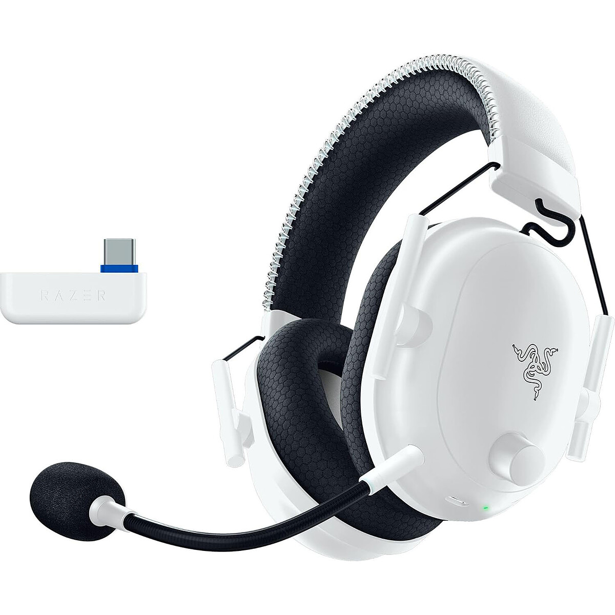 Auricular Razer Blackshark V2 Pro para PlayStation (Blanco)