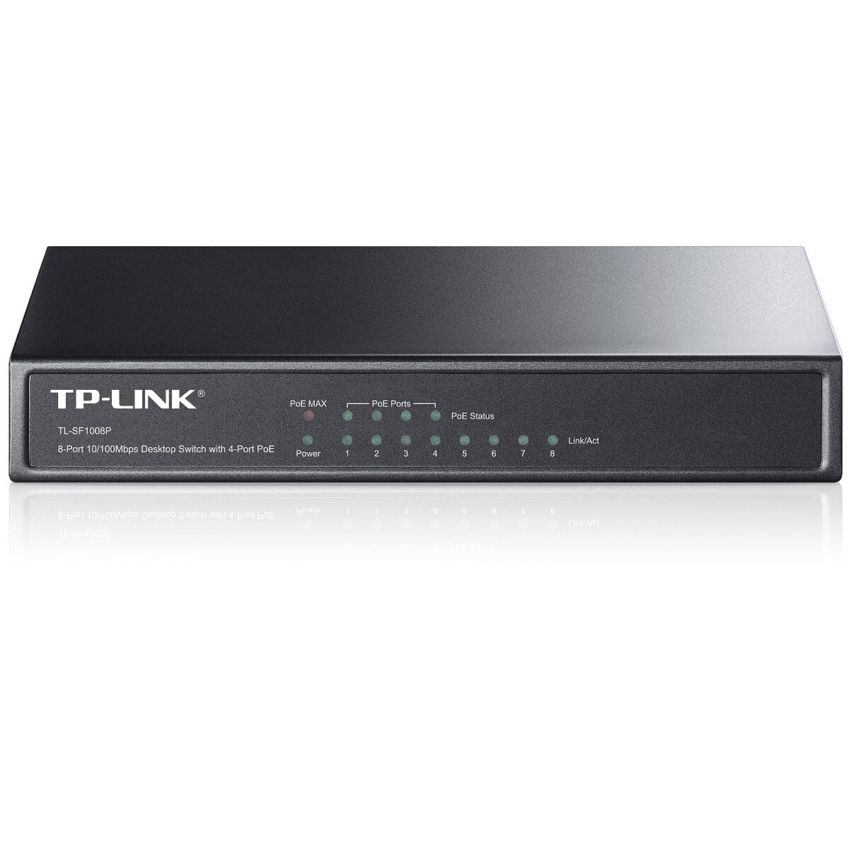 Switch de 8 puertos con PoE de TP-Link (TL-SF1008P)