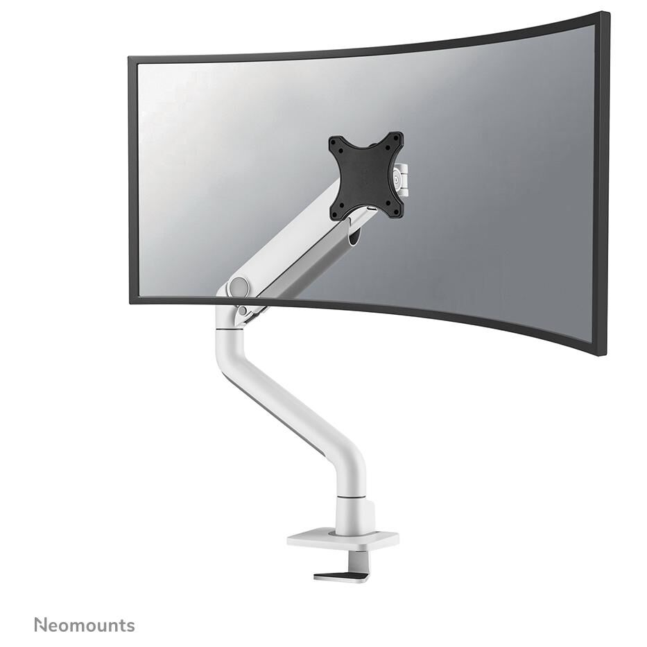 Support d'écran Neomounts DS70S-950WH1 - Fixation au bureau pour écrans 17-49'' - Mécanisme à gaz - Topfix - Inclinaison 180°