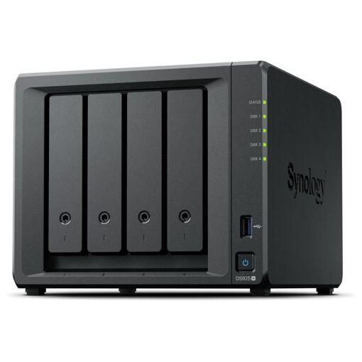 Synology DiskStation DS925+ 4GB DDR4 NAS Server (0TB) - Black