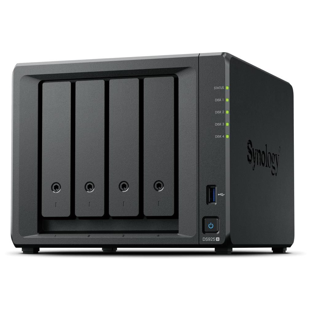 Synology DiskStation DS925+ 4GB DDR4 NAS Server (0TB) - Black
