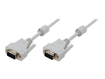 Câble VGA LogiLink, 3 m, Gris