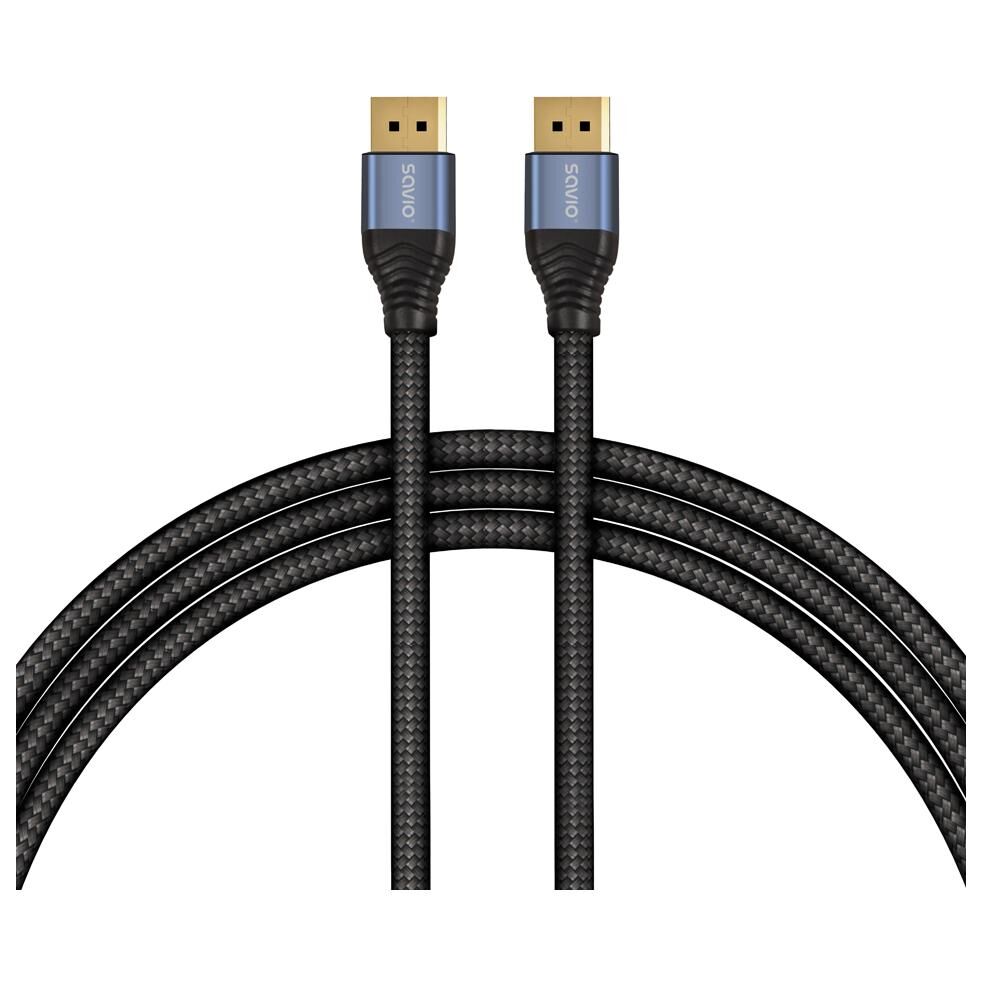 Câble Savio DisplayPort 2 m Noir